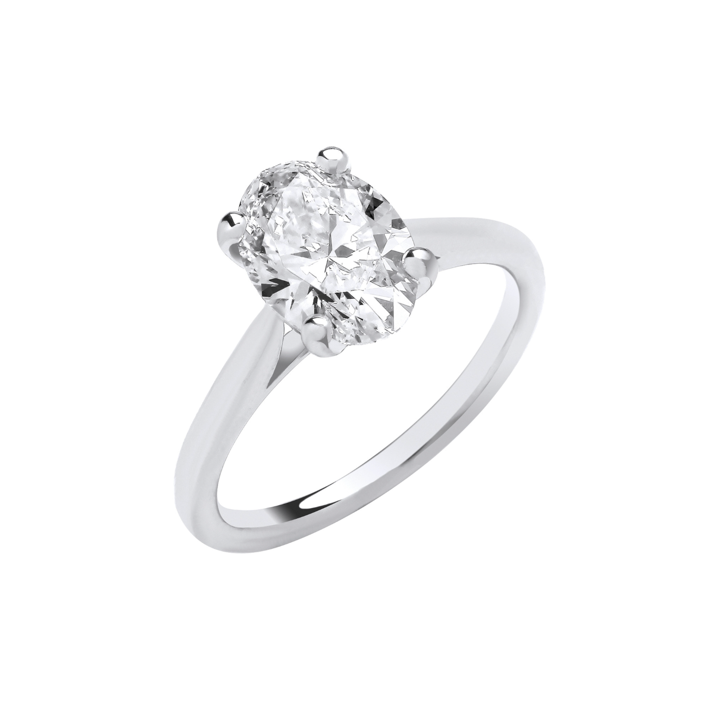 2.00ctw Oval Cut Diamond Ring (Lab Grown)