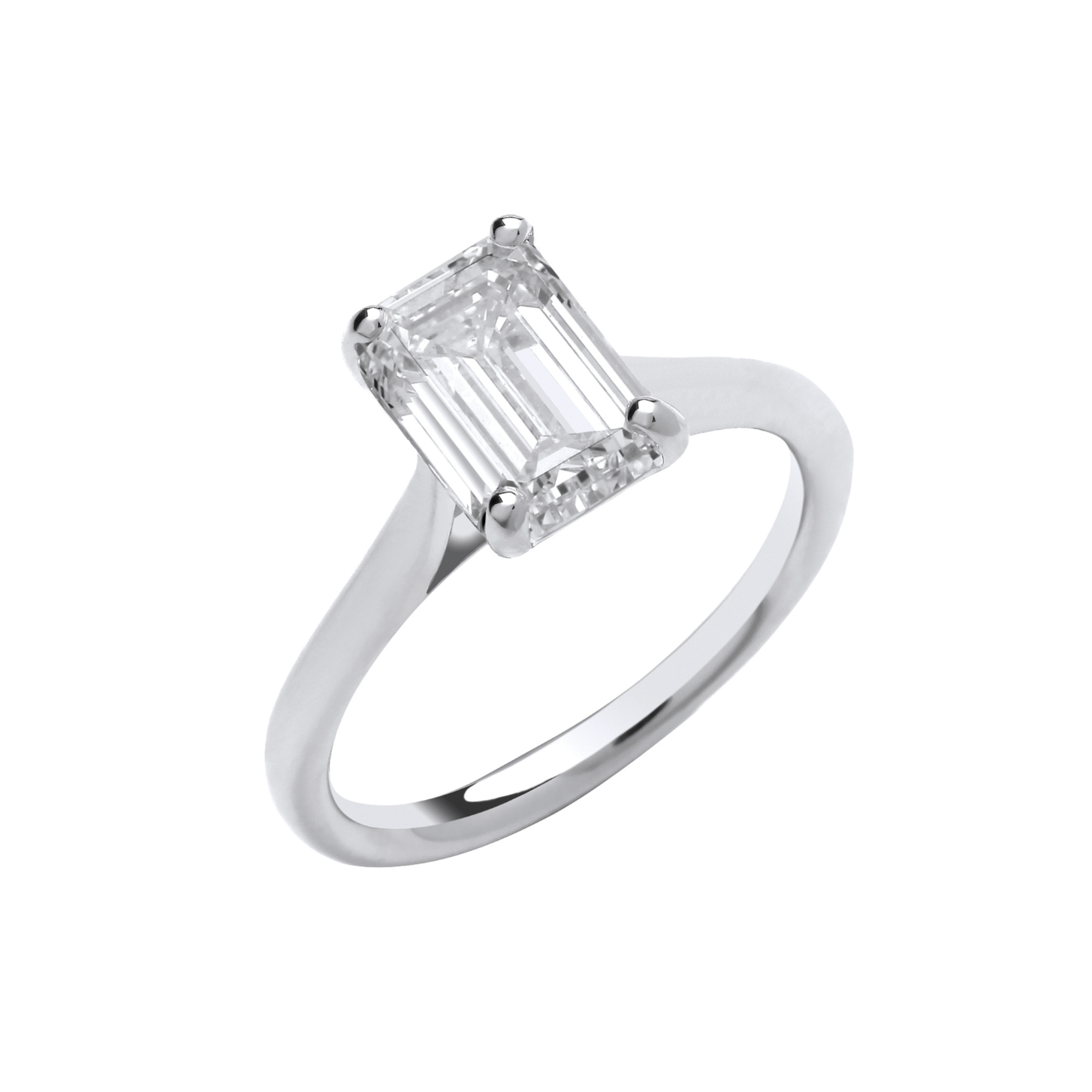 2.00ctw Emerald Cut Diamond Ring (Lab Grown)