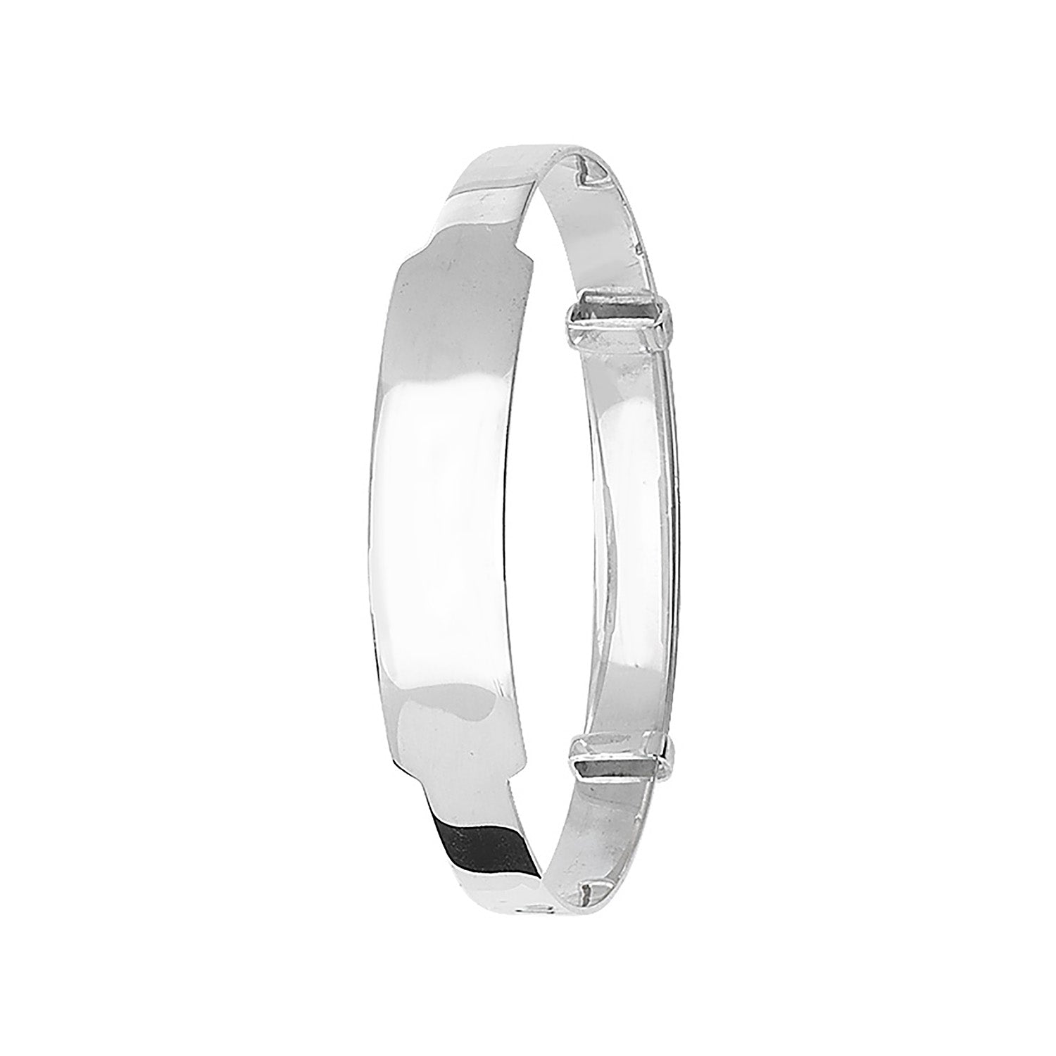 Sterling Silver Engravable Expandable Babies ID Bangle