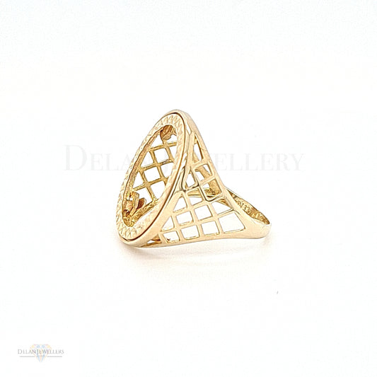 9ct Sovereign Mount Ring - Basket