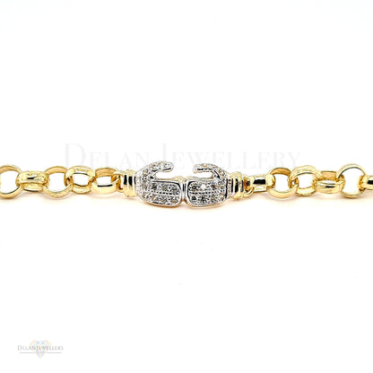 9ct Yellow Gold Children's Boxing Glove Bracelet