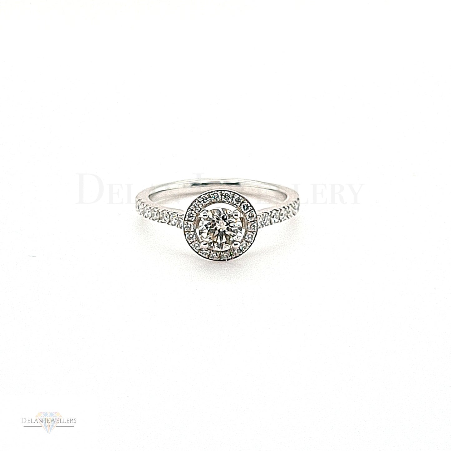 Platinum Diamond Engagement Ring - 0.78ct