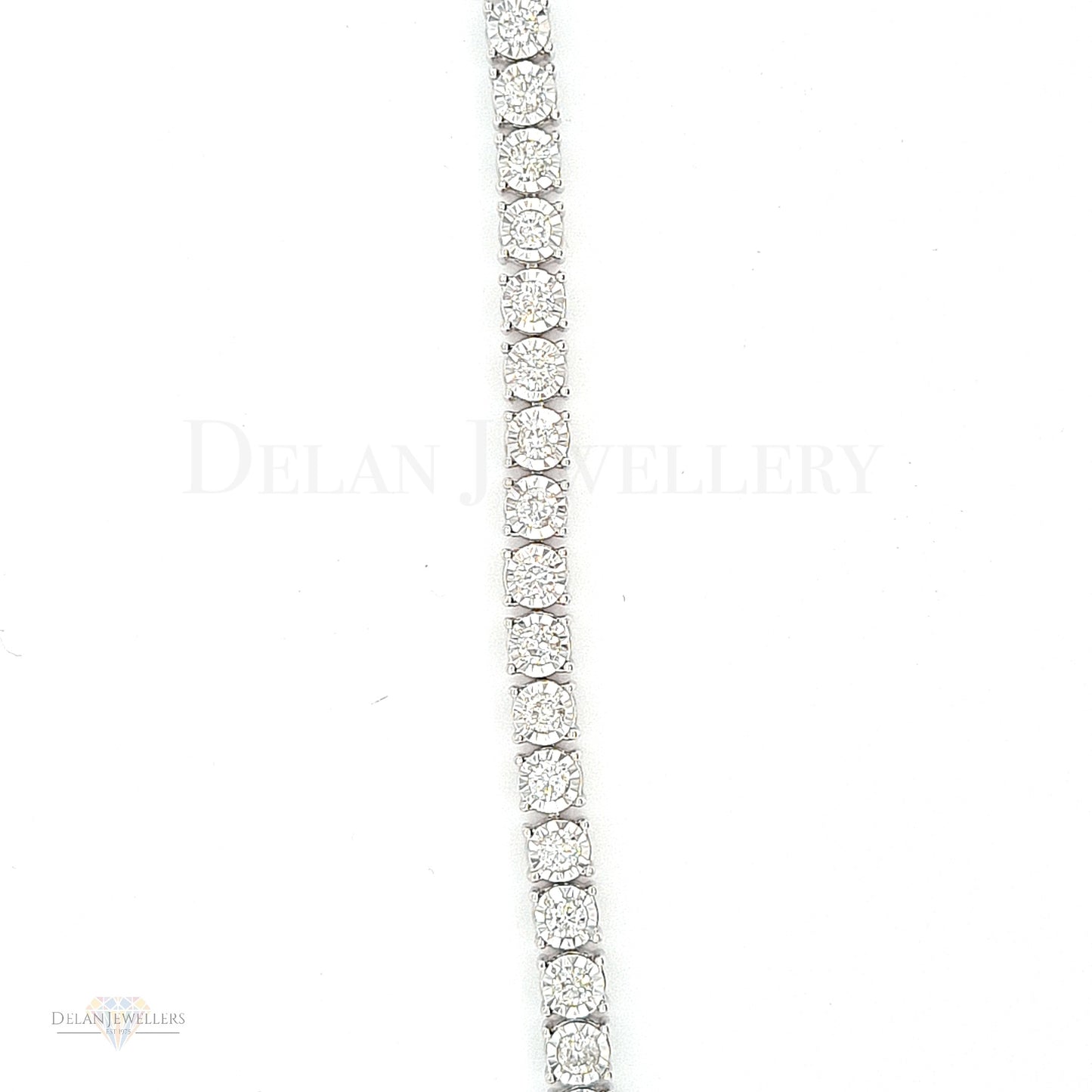 White Gold Diamond Tennis Bracelet - 3ct