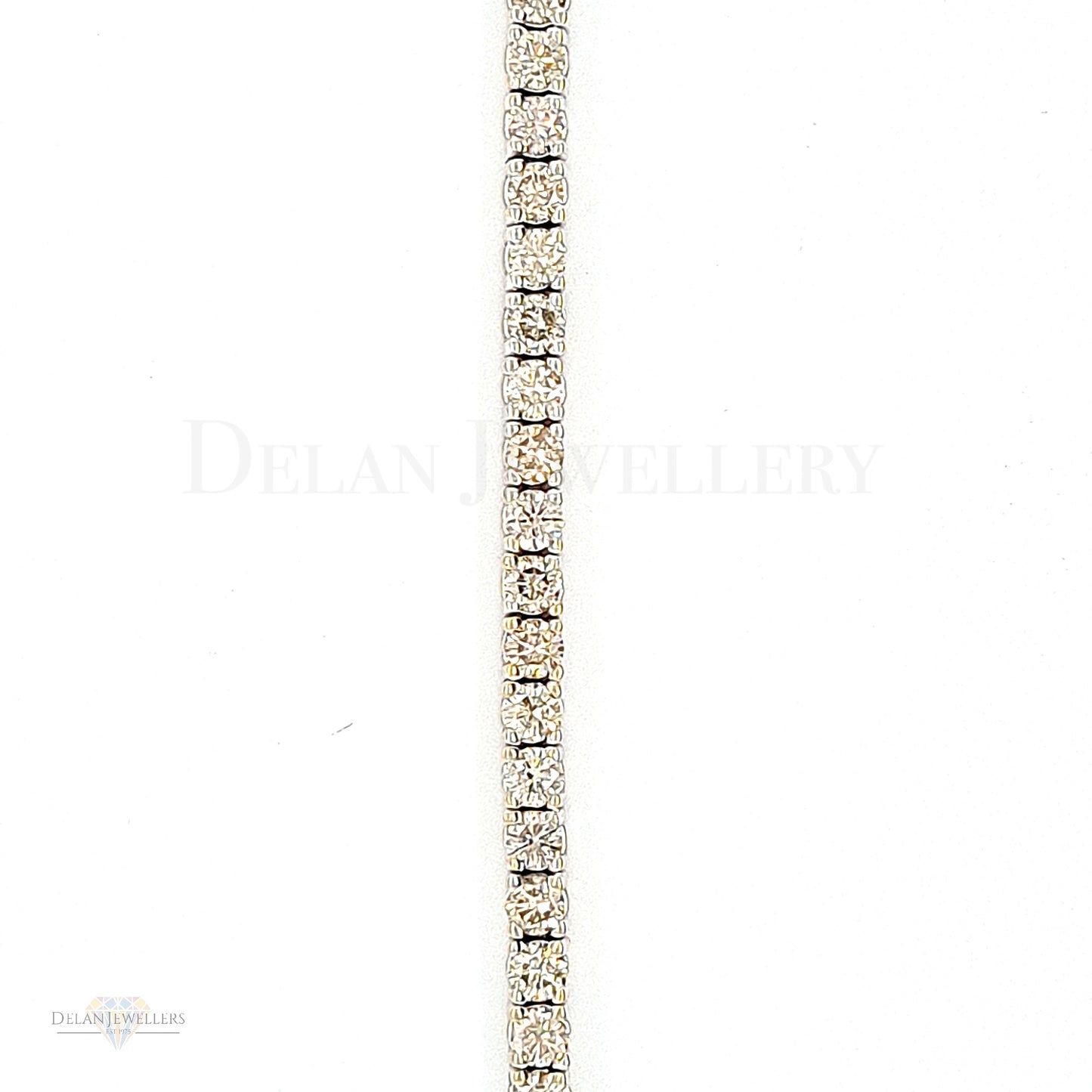 White Gold Diamond Tennis Bracelet - 4ct