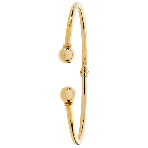 9Ct Gold Hinged Torc Bangle - BN388