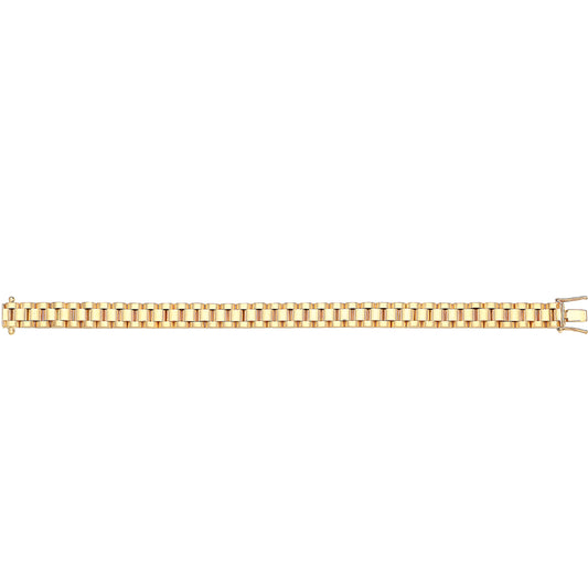 9Ct Gold Gents' Watch Strap Bracelet - BR261