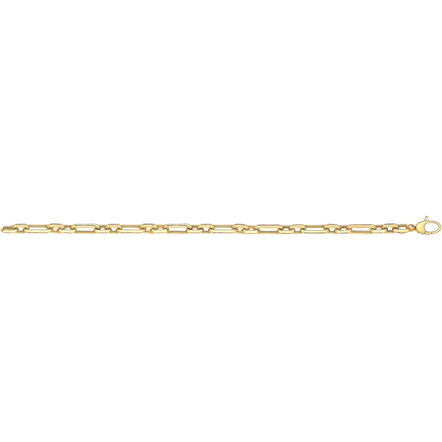 9Ct Gold Oval Linked Fancy Bracelet - BR564