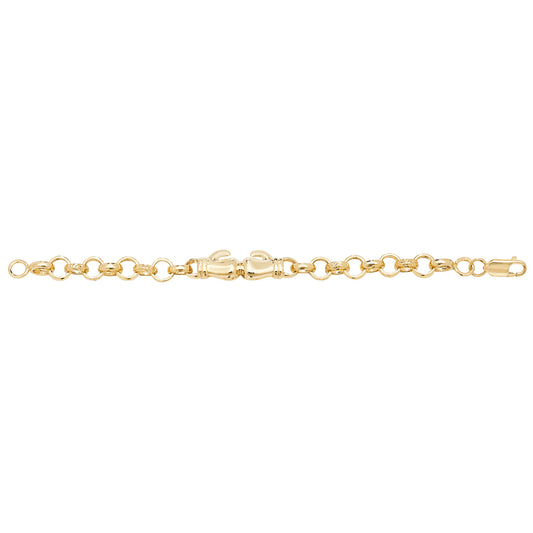 9ct Gold Babies' Double Boxing Glove Bracelet - BR611