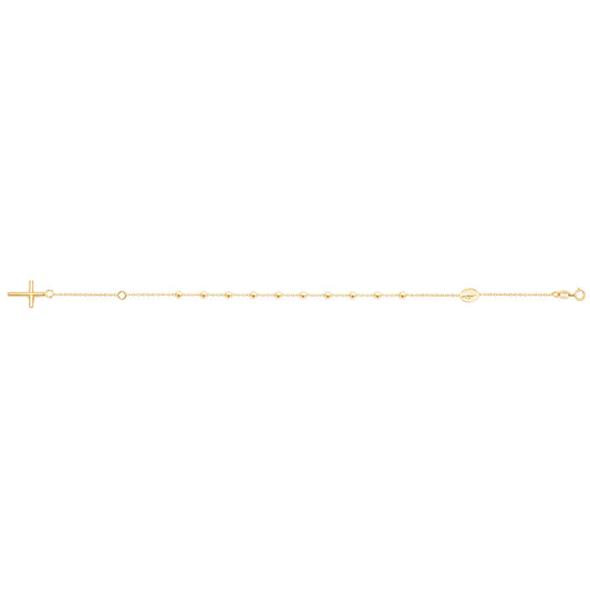 9Ct Gold Rosary Bracelet - BR614