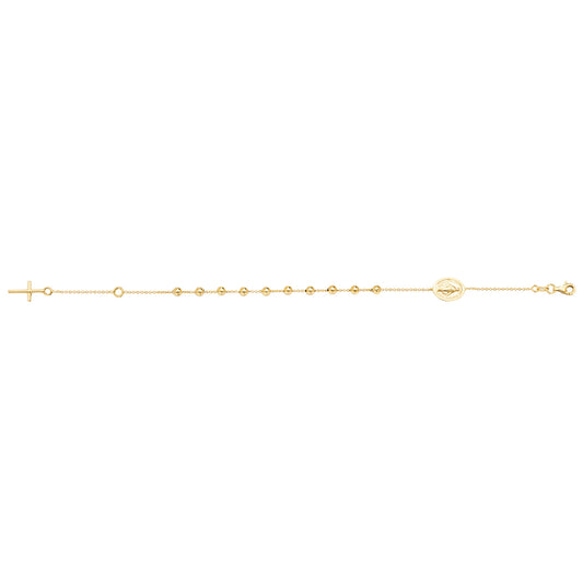 9Ct Gold Rosary Bracelet - BR619