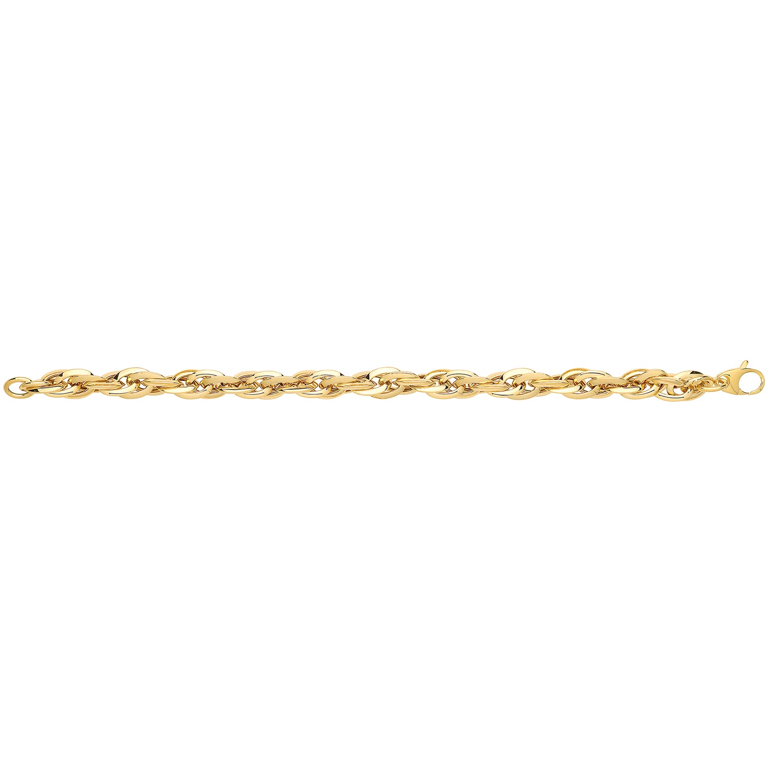 9Ct Gold Entwined Fancy Bracelet - BR623