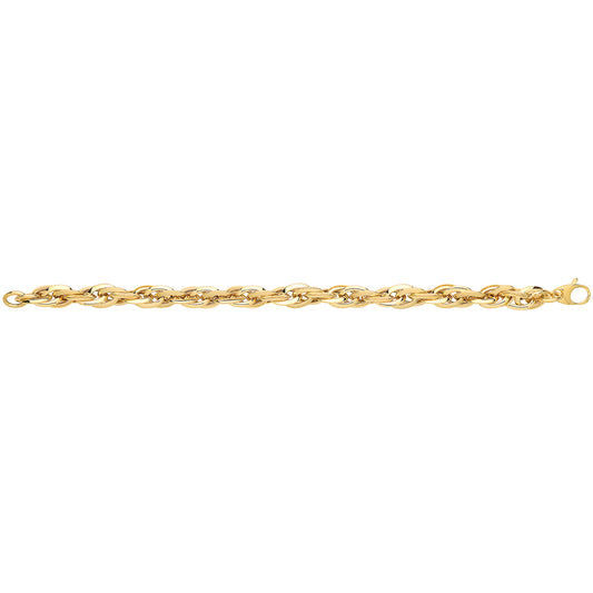 9Ct Gold Entwined Fancy Bracelet - BR623