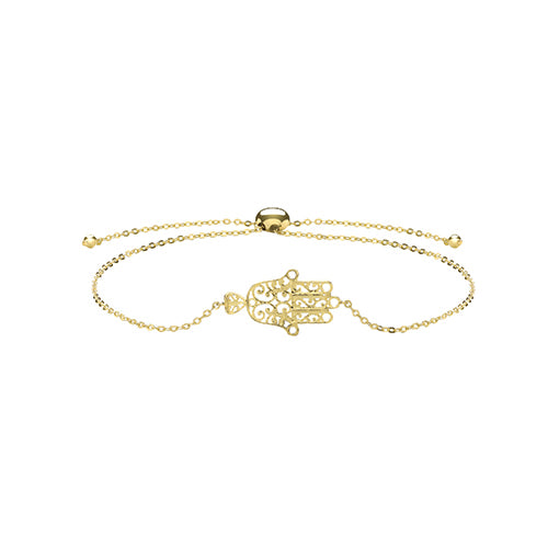 9Ct Gold Hamsa Pull Style Bracelet - BR630