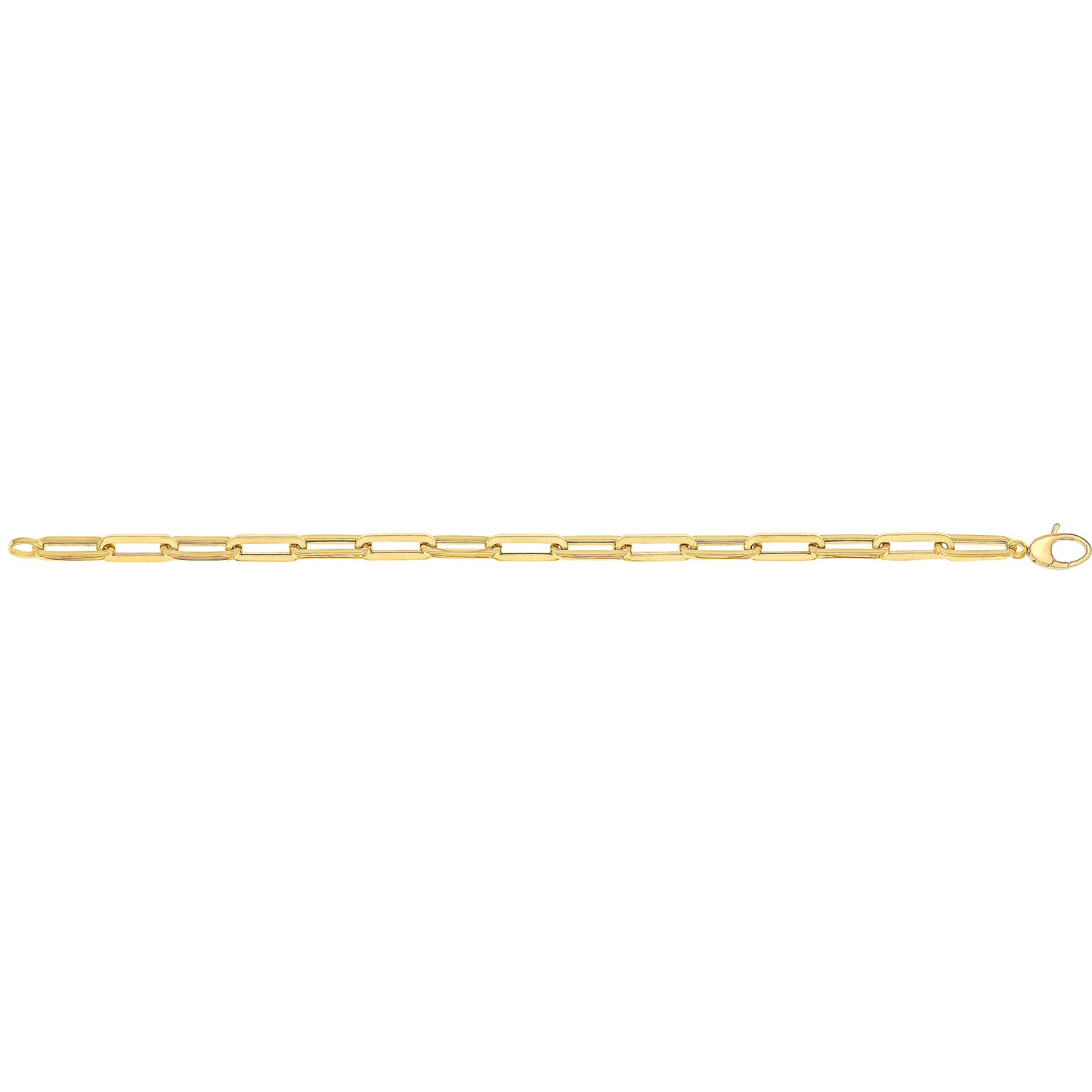 9Ct Gold Paperclip Bracelet - BR646