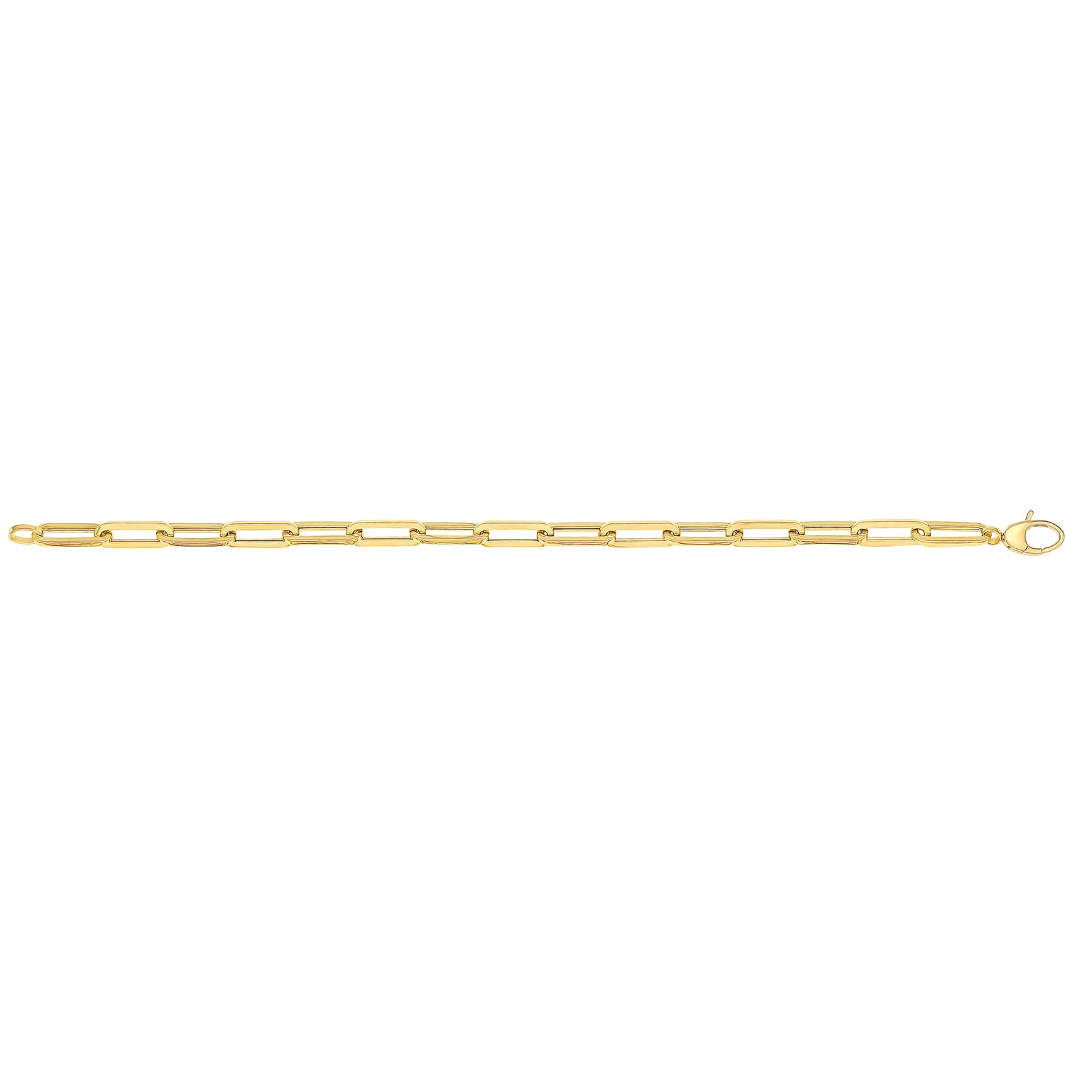 9Ct Gold Paperclip Bracelet - BR646