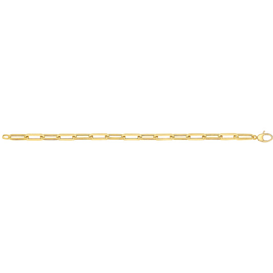 9Ct Gold Paperclip Bracelet - BR646