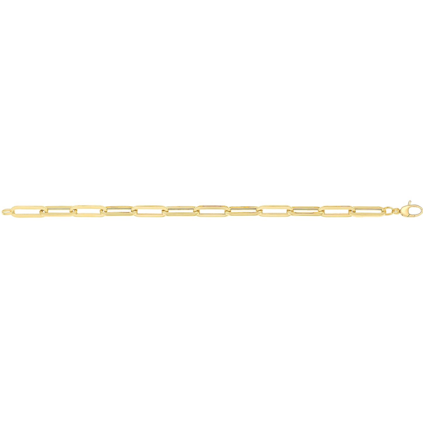 9Ct Gold Paperclip Bracelet - BR647