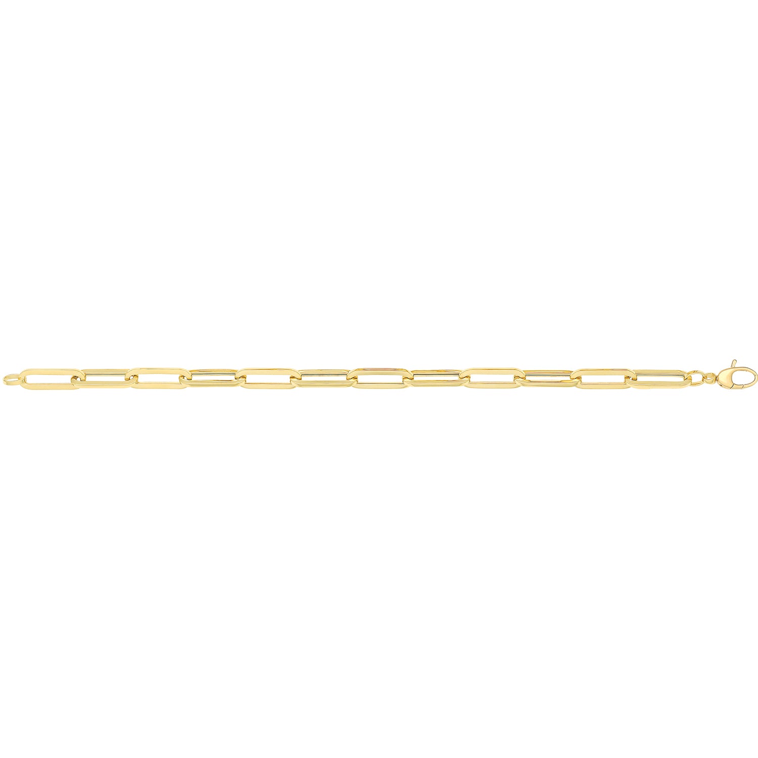 9Ct Gold Paperclip Bracelet - BR647