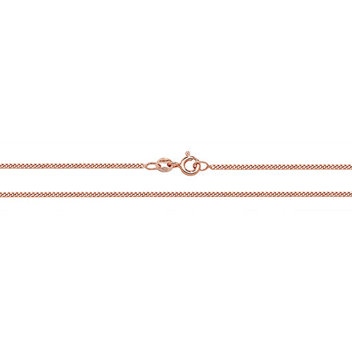 9CT Rose Gold Close Curb Chain