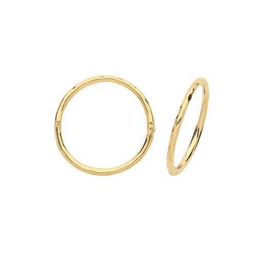 9Ct Gold Hinged Hoops - ER1169