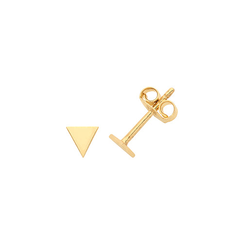 9Ct Gold Triangle Studs ES1660