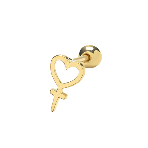 9Ct Gold Cartilage Stud - ES1906