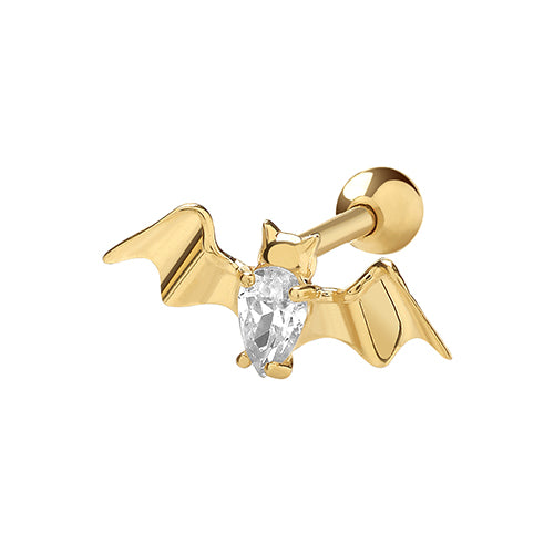 9Ct Gold Cz Bat Cartilage Stud - ES1949