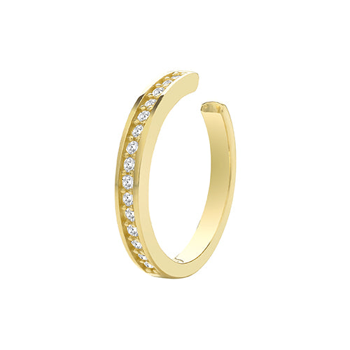 9Ct Gold Cz Cartilage Cuff - ES1953