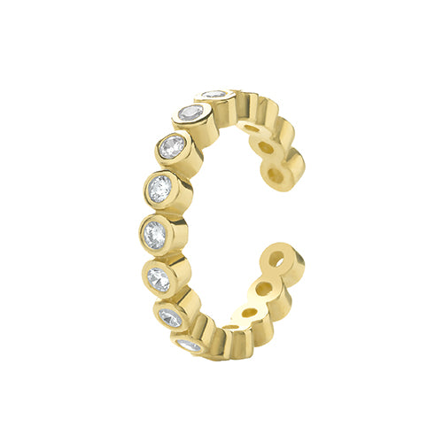 9Ct Gold Cz Cartilage Cuff - ES1954