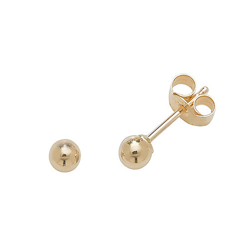 9Ct Gold Ball Studs ES201