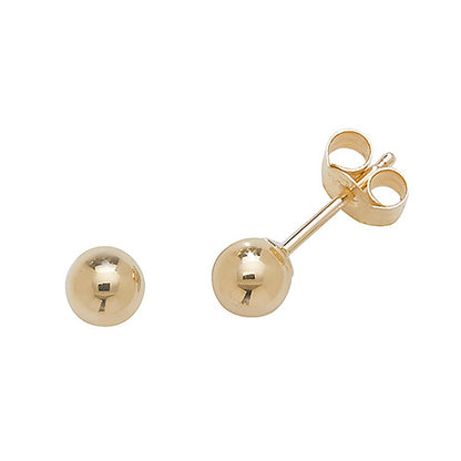 9Ct Gold Ball Studs ES201