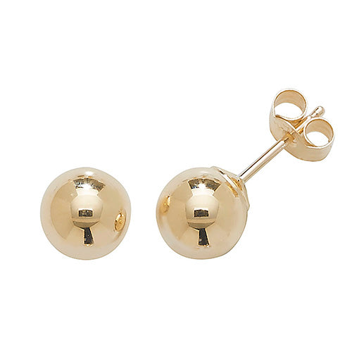 9Ct Gold Ball Studs ES201