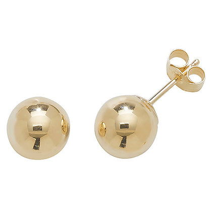 9Ct Gold Ball Studs ES201