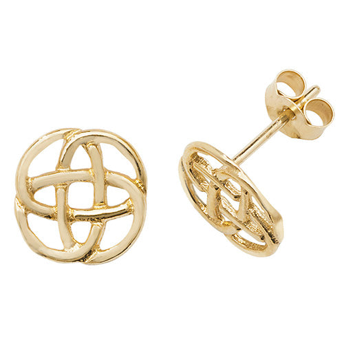 9Ct Gold Celtic Studs - ES543