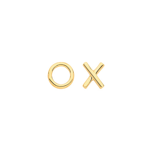 9Ct Gold XO Studs - ES655