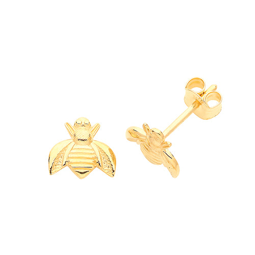 9Ct Gold Bee Studs - ES665