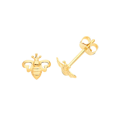 9Ct Gold Bee Studs - ES667