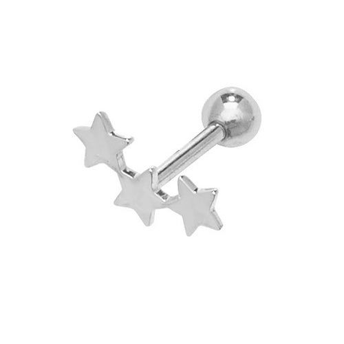 9Ct White Gold Constellation Cartilage Stud - ES906WP