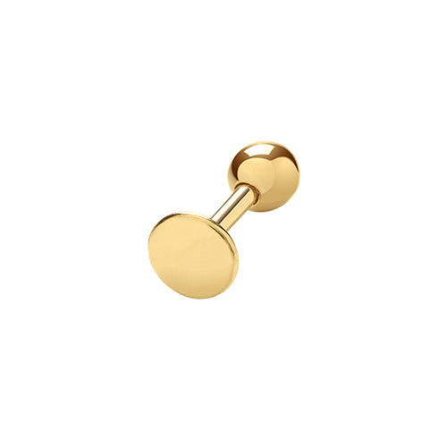 9Ct Gold Disc Cartilage Stud - ES960