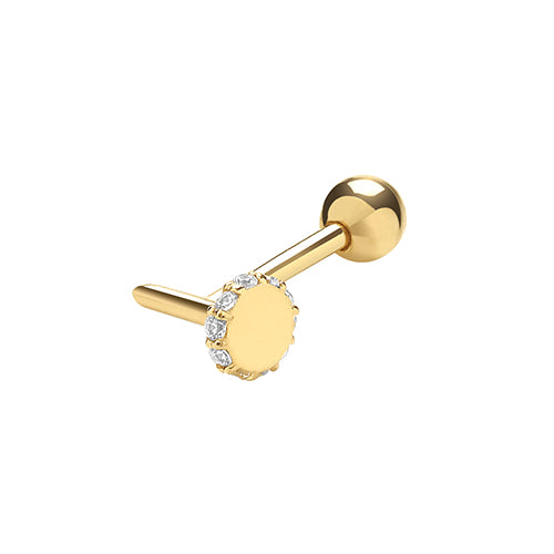 9Ct Gold Cz Drawing Pin Cartilage Stud - ES993