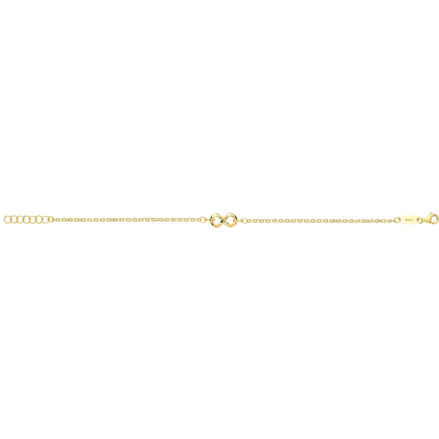 9Ct Gold Infinity Bracelet - NK403B