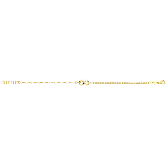 9Ct Gold Infinity Bracelet - NK403B