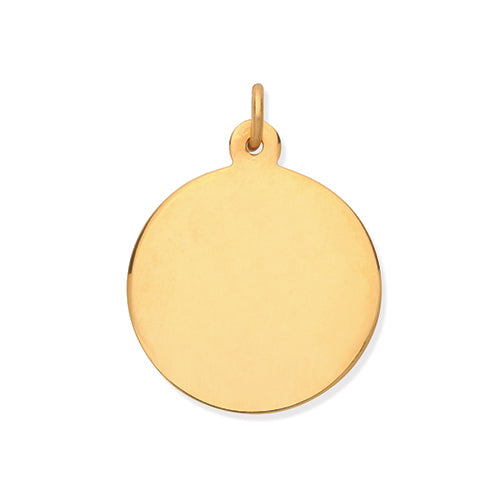 9ct Gold Disc Pendant PN1068