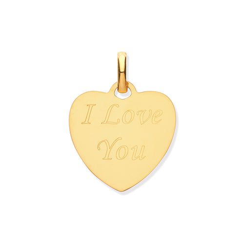 9ct Gold Heart Pendant PN1071