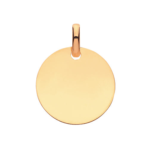 9ct Gold Round Pendant PN1075