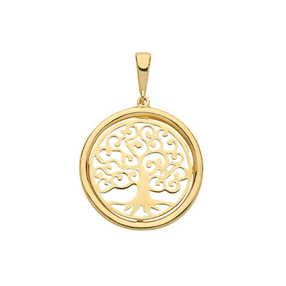 9ct Gold Tree of Life Pendant - PN1077