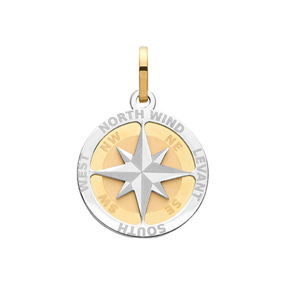 9ct Gold Compass Rose Pendant - PN1194