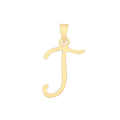 9ct Gold Script Initial Pendant - PN1220