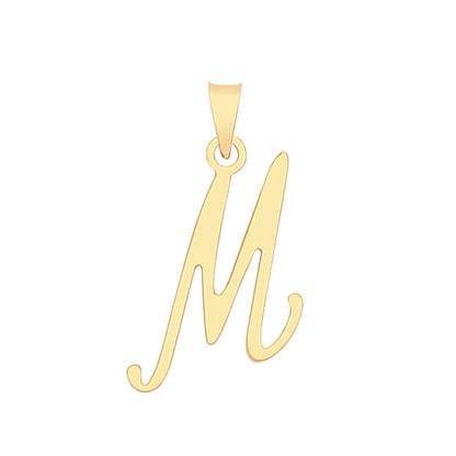 9ct Gold Script Initial Pendant - PN1220