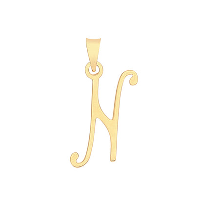 9ct Gold Script Initial Pendant - PN1220